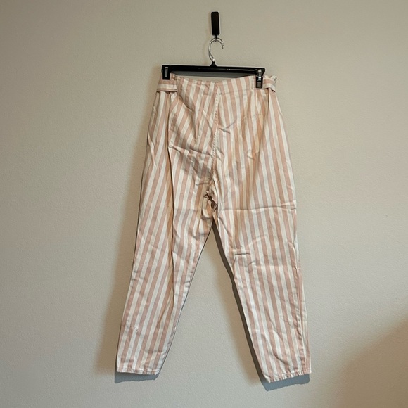 Forever 21 Light Pink & White Vertical Stripe Jeans - Size 14 - Picture 6 of 6